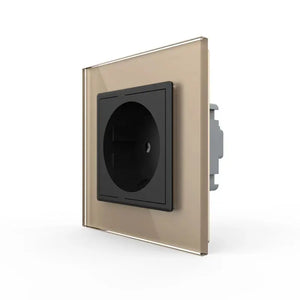 Livolo | Goud/Zwart | SR | Wandcontactdoos Livolo Nederland B.V.