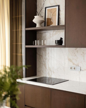 Livolo design stopcontacten met dubbele aansluiting in keukenwand