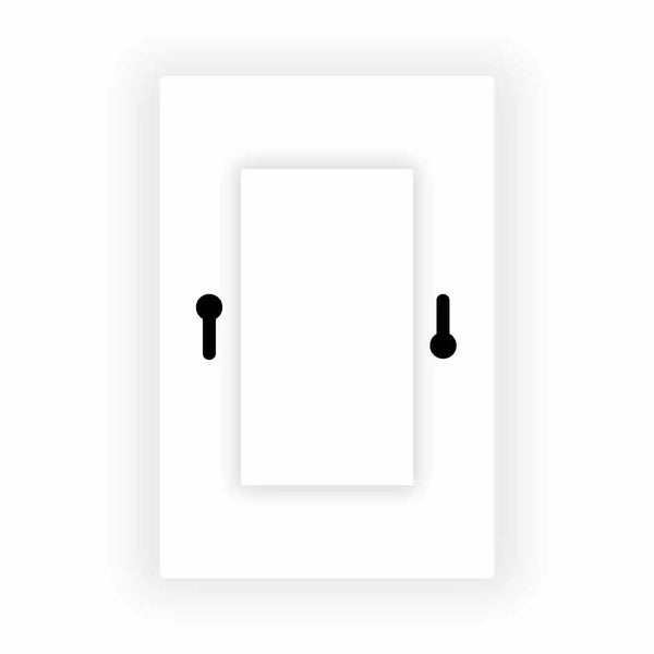 Livolo | Wit glanzend | Adapterraam | Dubbel wandcontactdoos | Extra afdekking Livolo Nederland B.V.