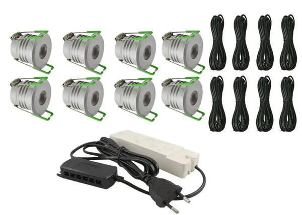 Complete Veranda Set | Deluxe 2 | Veranda verlichting 12V | Plug and Play | 8 Inbouwspots | Niet dimbaar Livolo Nederland B.V.