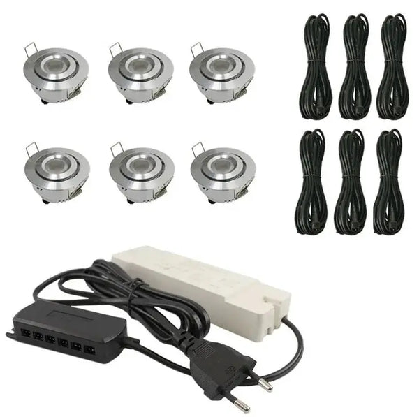 Complete Veranda Set | Deluxe 3 | Veranda verlichting 12V | Plug and Play | 6 Inbouwspots | Verstelbaar | Niet dimbaar Livolo Nederland B.V.