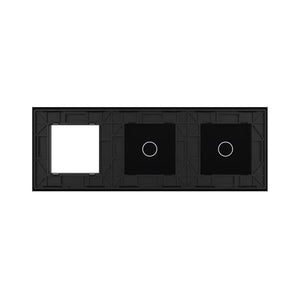 Livolo | Svart | 1+1+SR | Glasplatta | Kombination Livolo Nederland B.V.
