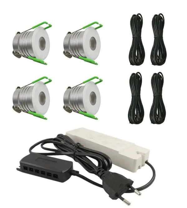 Complete Veranda Set | Deluxe 2 | Veranda verlichting 12V | Plug and Play | 4 Inbouwspots | Niet dimbaar Livolo Nederland B.V.
