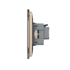 Livolo | Goud/Zwart | SR | Wandcontactdoos Livolo Nederland B.V.