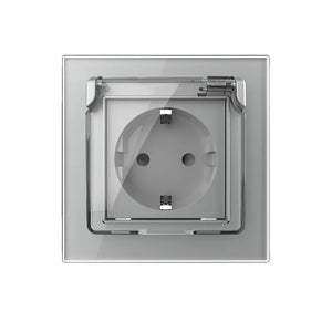 Livolo | Grijs | SR | Spatwaterdicht IP44 | Klapdeksel Livolo Nederland B.V.