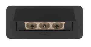 Livolo | Zwart | 3 | Pop-Up Stekkerdoos | Push | Inbouw | Stopcontacten-Goud Livolo Nederland B.V.