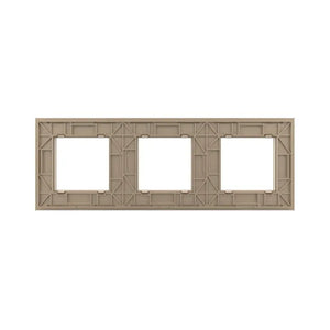 Livolo | Goud | SR+SR+SR | Glasplaat Livolo Nederland B.V.