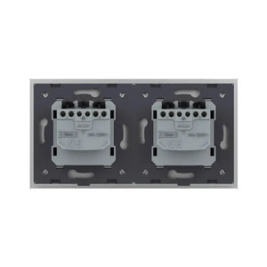 Livolo | Grijs/Wit | SR+SR | Wandcontactdoos Livolo Nederland B.V.