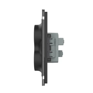 Livolo | Zwart | Dubbel Wandcontactdoos | 1 inbouwdoos Livolo Nederland B.V.