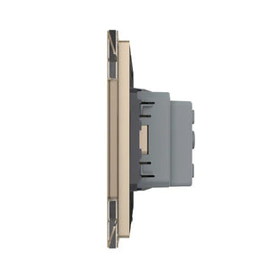 Livolo | Goud | SR | Wandcontactdoos | France Livolo Nederland B.V.