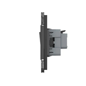Livolo | Zwart | SR+SR | Aan/Uit | Wipschakelaar | Wandcontactdoos Livolo Nederland B.V.