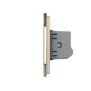 Livolo | Goud | SR+1 | Aan/Uit | Wandcontactdoos | Schakelaar Livolo Nederland B.V.