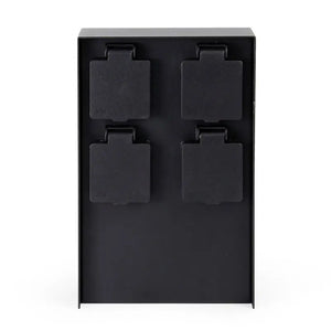 Buiten Wandcontactdoos | Zwart | 4 Stopcontacten | Breed | Waterdicht Livolo Nederland B.V.