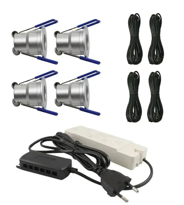 Complete Veranda Set | Deluxe 1 | Veranda verlichting 12V | Plug and Play | 4 Inbouwspots | Dimbaar Livolo Nederland B.V.