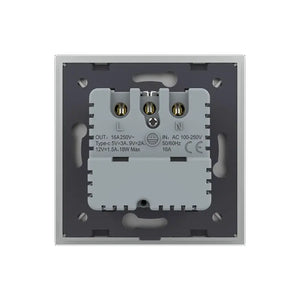 Livolo | Grijs | SR | Wandcontactdoos + USB-C oplader Livolo Nederland B.V.