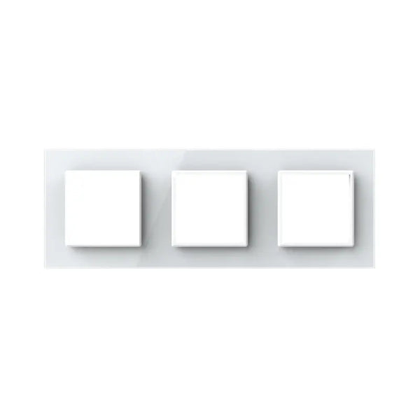 Zelf samenstellen | Wit | Afdekraam SR+SR+SR Livolo Nederland B.V.