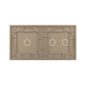 Livolo | Goud | 1+2 | Glasplaat | Touchschakelaar Livolo Nederland B.V.