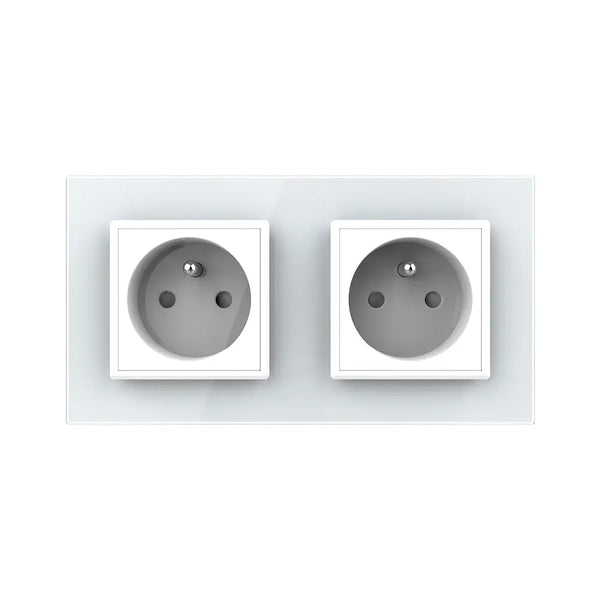 Livolo | Wit | SR+SR | Wandcontactdoos | France Livolo Nederland B.V.