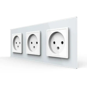 Livolo | Wit | SR+SR+SR | Wandcontactdoos | Zonder randaarde Livolo Nederland B.V.