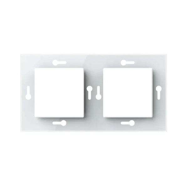 Livolo | 1+1 | Wit glanzend | Adapterraam | Extra afdekking Livolo Nederland B.V.