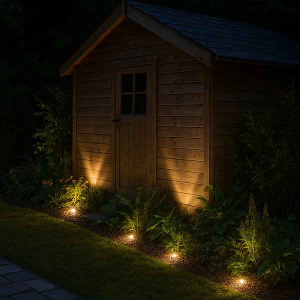 Punto de tierra - 42 mm | Iluminación de jardín 12v | Plug and play | IP65 | Cálido/blanco