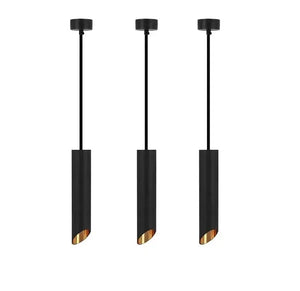 Hanging lamp | 3 | Black with gold interior | Luxury LED Livolo Nederland B.V.