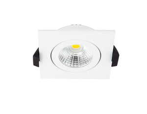 Inbouwspot | Wit | Lage inbouwdiepte | IP54 | Kantelbaar | Vierkant | Ø 68mm Livolo Nederland B.V.