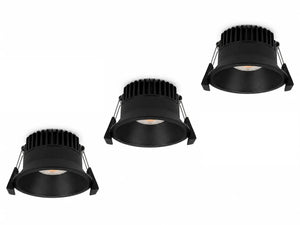 Inbouwspot | 3 Stuks | Zwart | Deluxe LED | Verdiept | Ø 83mm Livolo Nederland B.V.