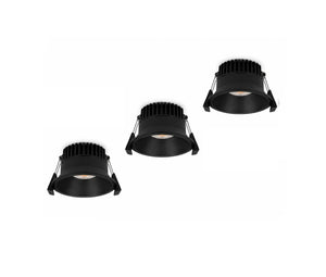 Inbouwspot | 3 Stuks | Zwart | Deluxe LED | Verdiept | Ø 83mm Livolo Nederland B.V.