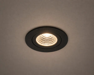 Inbouwspot | 3 Stuks | Zwart | Lage inbouwdiepte | IP54 | Kantelbaar | Rond | Ø 68mm Livolo Nederland B.V.