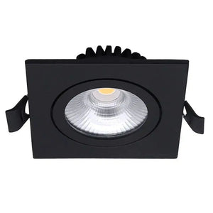 Inbouwspot | Zwart | Lage inbouwdiepte | IP54 | Kantelbaar | Vierkant | Ø 68mm Livolo Nederland B.V.