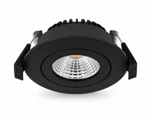Inbouwspot | Zwart | Lage inbouwdiepte | IP54 | Kantelbaar | Rond | Ø 68mm Livolo Nederland B.V.