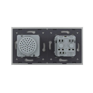 Livolo | Grijs | SR+SR | Wandcontactdoos | Bluetooth speaker | France Livolo Nederland B.V.