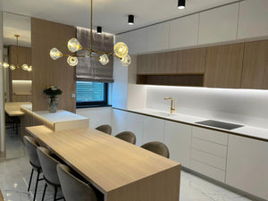 Wit schakelmateriaal met dimfunctie voor sfeerverlichting