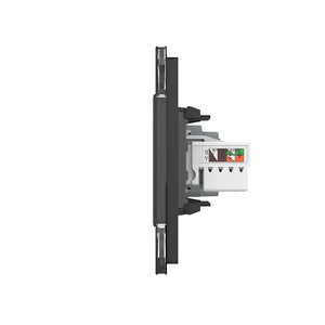Livolo | Zwart | SR+SR | Wandcontactdoos | TV | Netwerk | France Livolo Nederland B.V.