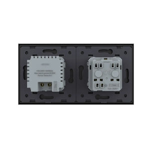 Livolo | Zwart | SR+SR | Wandcontactdoos | Wandverlichting | France Livolo Nederland B.V.