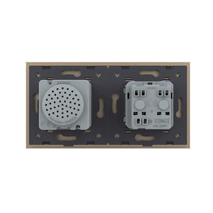 Livolo | Goud | SR+SR | Wandcontactdoos | Bluetooth speaker | France Livolo Nederland B.V.