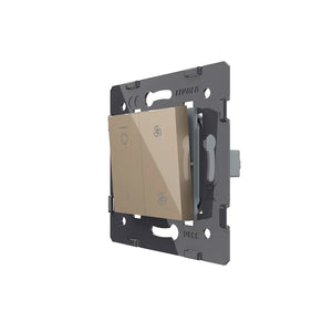 Livolo | Goud | 1 | Module | 3-Standen | Ventilatorschakelaar Livolo Nederland B.V.