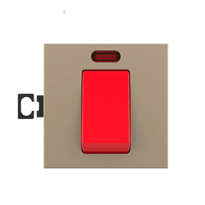 Livolo | Goud | 1 | Module | Aan/Uit | Dubbelpolige schakelaar | 16A Livolo Nederland B.V.