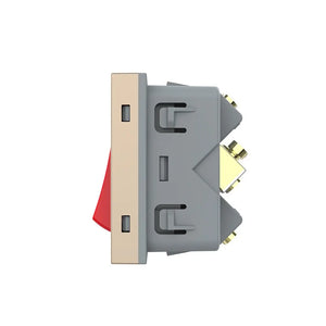 Livolo | Goud | 1 | Module | Aan/Uit | Dubbelpolige schakelaar | 16A Livolo Nederland B.V.
