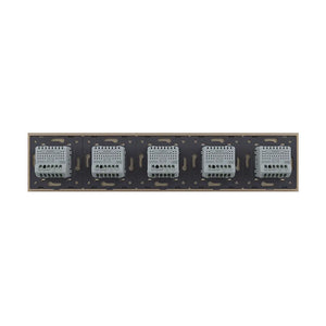 Livolo | Goud | 1+1+1+1+1 | Aan/Uit | 12 of 24V DC | Schakelaar Livolo Nederland B.V.