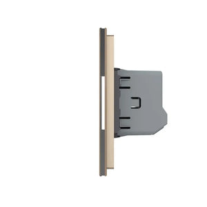 Livolo | Goud | 1+1+1+1+1 | Puls | 12 of 24V DC | Schakelaar Livolo Nederland B.V.