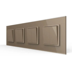 Livolo | Goud | 1+2+2+2 | Aan/Uit | Wipschakelaar Livolo Nederland B.V.