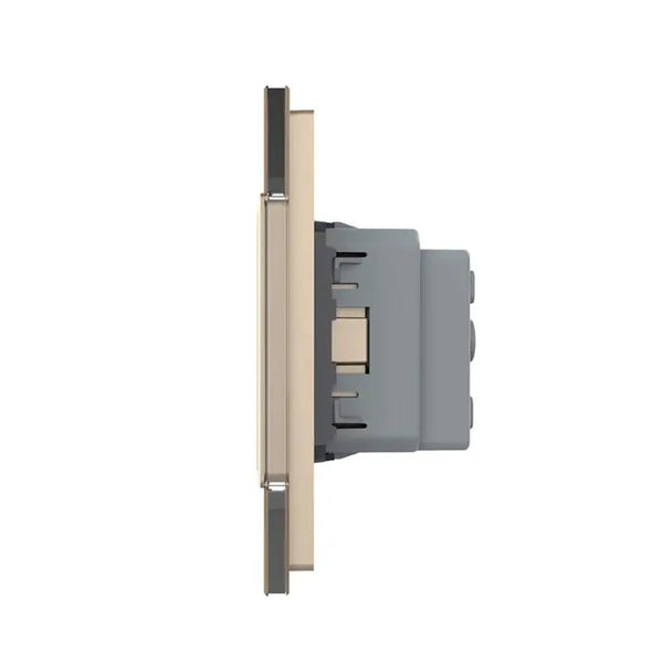 Livolo | Goud | 1+SR | Aan/Uit | Schakelaar met wandcontactdoos Livolo Nederland B.V.