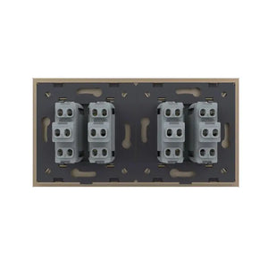 Livolo | Goud | 2+2 | Puls | Wipschakelaar Livolo Nederland B.V.