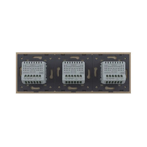 Livolo | Goud | 2+2+2 | Aan/Uit | 12 of 24V DC | Schakelaar Livolo Nederland B.V.