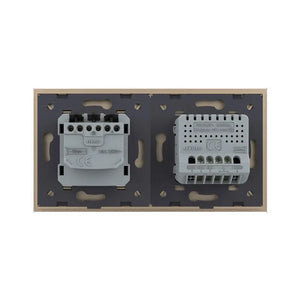 Livolo | Goud | 2+SR | Aan/Uit | Schakelaar met wandcontactdoos Livolo Nederland B.V.