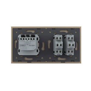 Livolo | Goud | 2+SR | Aan/Uit | Wissel | Wipschakelaar met wandcontactdoos Livolo Nederland B.V.