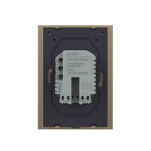 Livolo | Gold | On/Off | Changeover switch with wall socket | 1 flush-mounted box | Smart Home Livolo Nederland B.V.