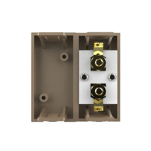 Gouden Livolo banaanplug audio aansluiting met blindmodule voor design schakelmateriaal